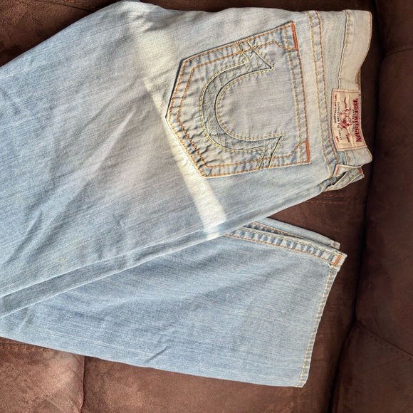Men's Authentic True Religion straight fit old multi run stitch jeans $249 - Picture 15 of 16